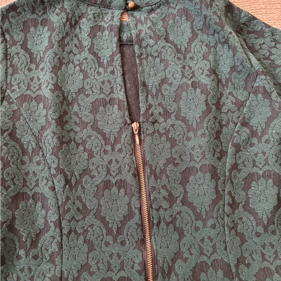 Xhilaration Green and Black Patterned Dress - Picture 3 of 4